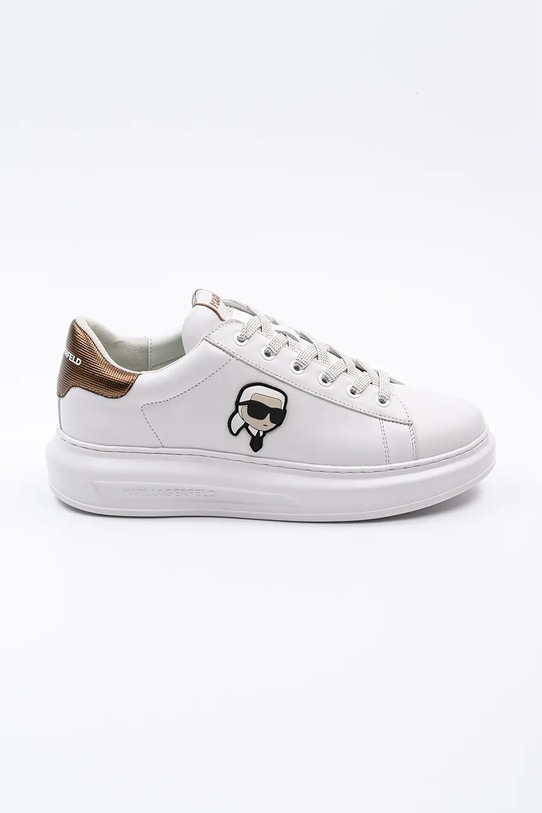 Karl Lagerfeld sneakersy skórzane KAPRI MENS NFT niska biały KL52531M.01Z