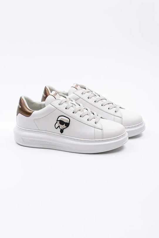Karl Lagerfeld sneakers din piele KAPRI MENS NFT KL52531M.01Z alb SS25