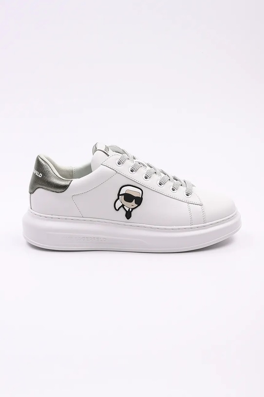 Karl Lagerfeld sneakers din piele KAPRI MENS NFT mic de statură alb KL52531M.01S