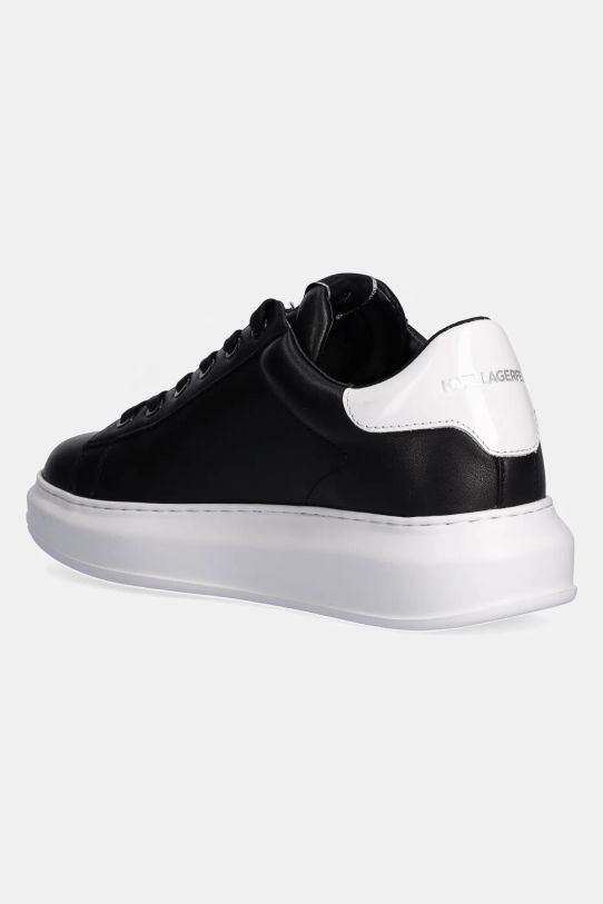 Boty Kožené sneakers boty Karl Lagerfeld KAPRI MENS KL52538K.000 černá