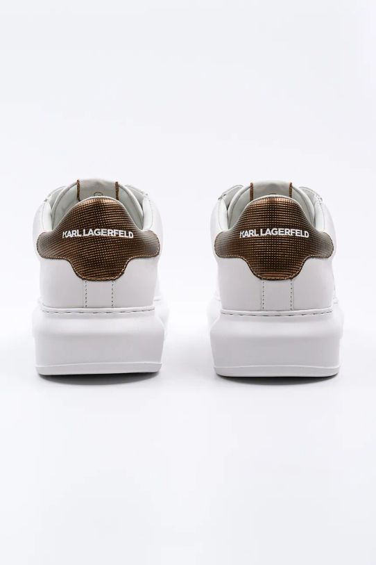 Obuwie Karl Lagerfeld sneakersy skórzane KAPRI MENS KL52538K.01Z biały