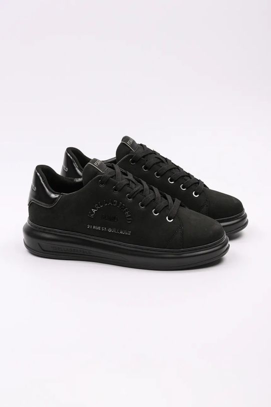 Karl Lagerfeld sneakers din piele intoarsă KAPRI MENS KL52537K.20X negru SS25