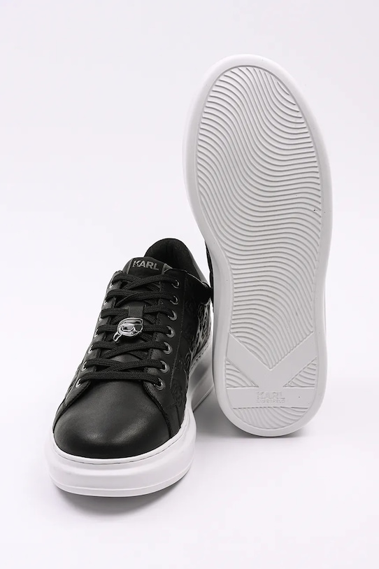 Δερμάτινα αθλητικά παπούτσια Karl Lagerfeld KAPRI MENS NFT KL52523F.000 μαύρο