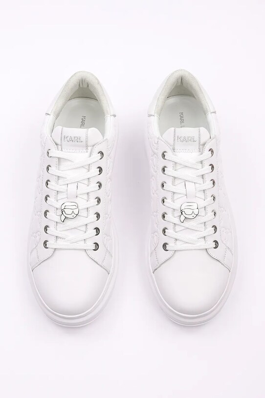 Încălțăminte Karl Lagerfeld sneakers din piele KAPRI MENS NFT KL52523F.01W alb