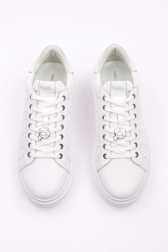 Încălțăminte Karl Lagerfeld sneakers din piele KAPRI MENS NFT KL52523F.01W alb