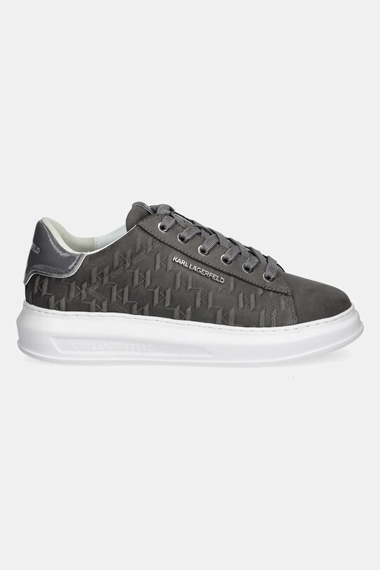 Кросівки з нубуку Karl Lagerfeld KAPRI MENS KL52547K.255 сірий SS25