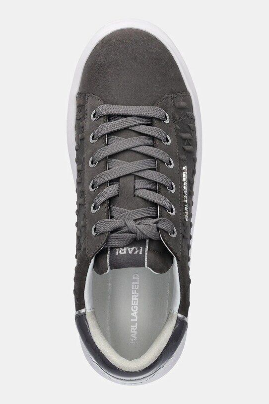 Кросівки з нубуку Karl Lagerfeld KAPRI MENS сірий KL52547K.255