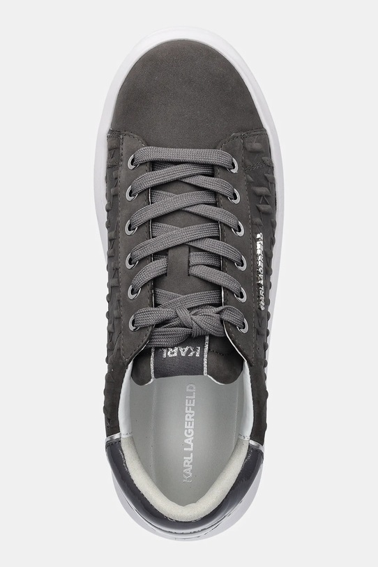 Karl Lagerfeld sneakers din nubuc KAPRI MENS gri KL52547K.255