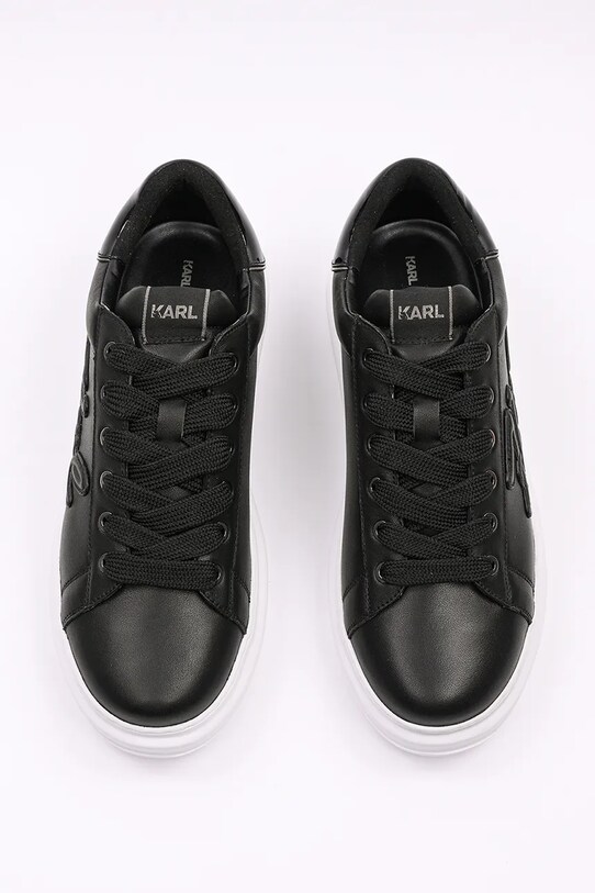 Încălțăminte Karl Lagerfeld sneakers din piele KAPRI MENS KL52511K.000 negru