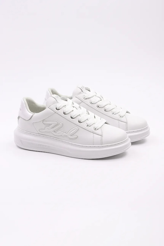 Kožené tenisky Karl Lagerfeld KAPRI MENS KL52511K.01W biela SS25