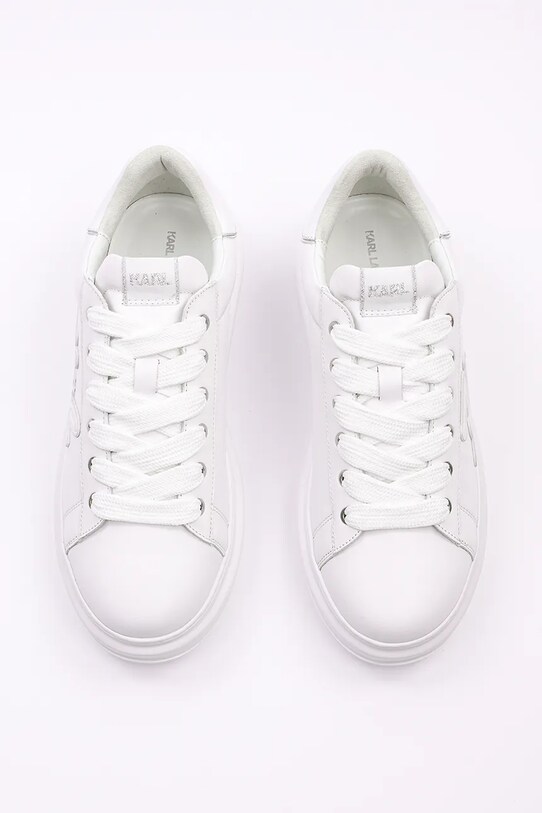 Obuv Kožené tenisky Karl Lagerfeld KAPRI MENS KL52511K.01W biela