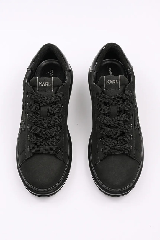 Παπούτσια Nubuck sneakers Karl Lagerfeld KAPRI MENS KL52512K.20X μαύρο