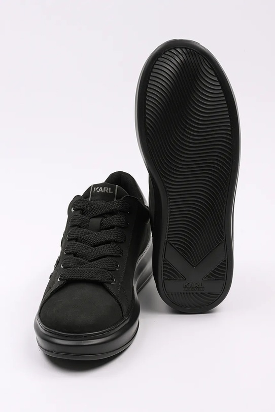 Nubuck sneakers Karl Lagerfeld KAPRI MENS μαύρο KL52512K.20X