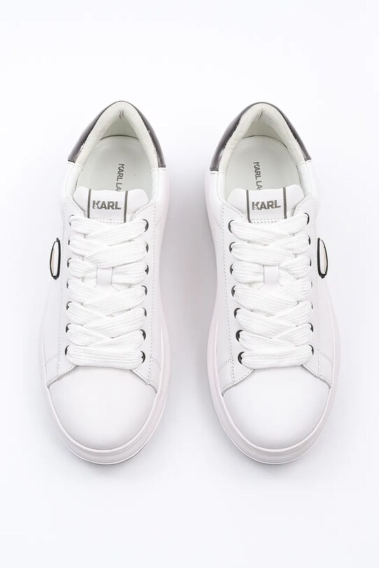 Karl Lagerfeld sneakers din piele KAPRI LUG alb KL57530.01S