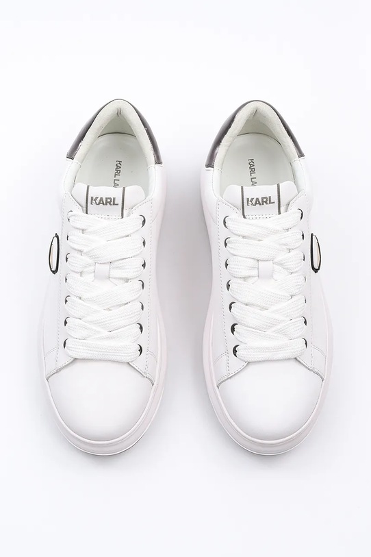 Δερμάτινα αθλητικά παπούτσια Karl Lagerfeld KAPRI LUG λευκό KL57530.01S