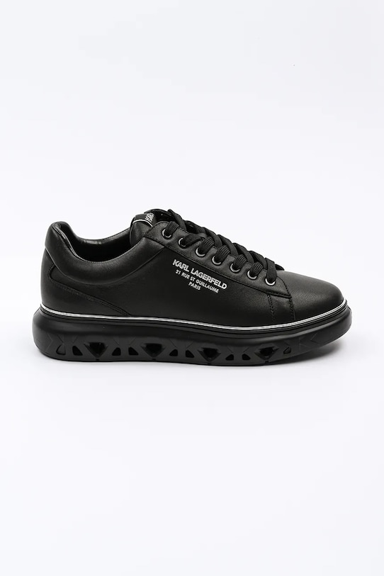 Karl Lagerfeld sneakersy skórzane KAPRI KITE RSG niska czarny KL54525.00X