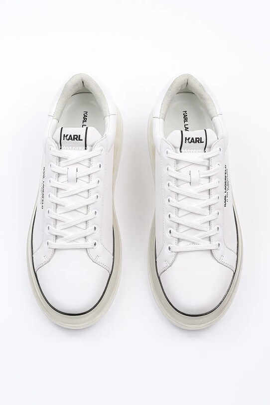 Кожени маратонки Karl Lagerfeld KAPRI KUSHION RSG бял KL52615.011