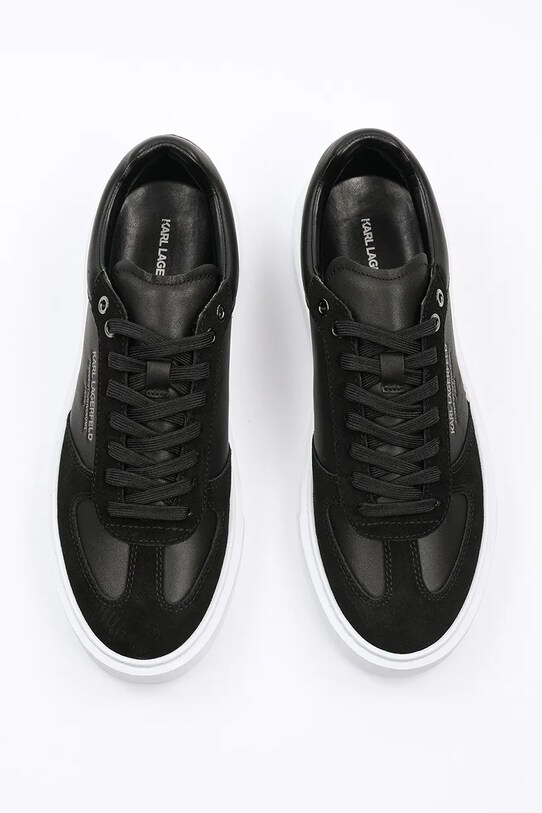 Boty Kožené tenisky Karl Lagerfeld MAXI KUP RSG KL52235.300 černá