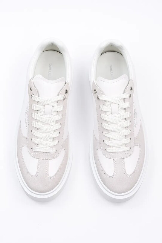 Obuwie Karl Lagerfeld sneakersy skórzane MAXI KUP RSG KL52235.311 biały