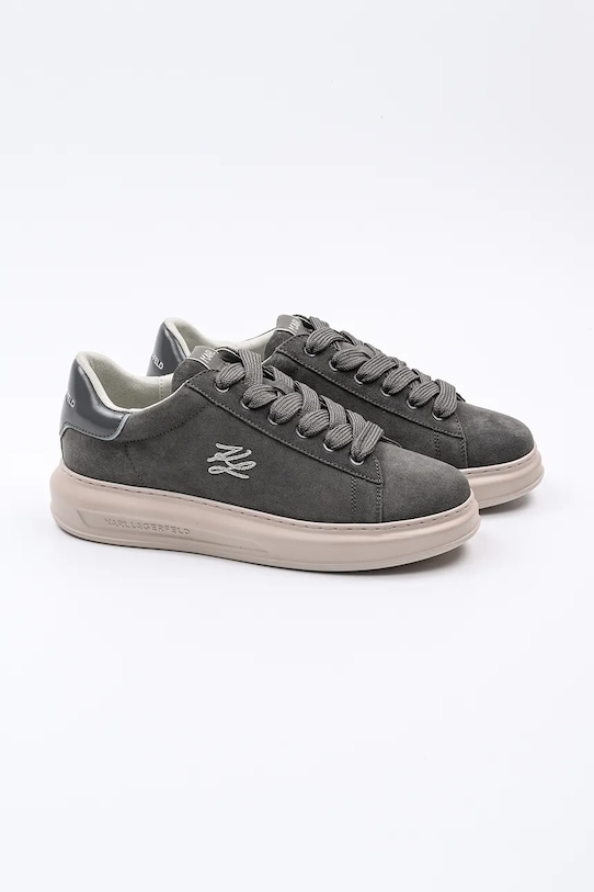 Karl Lagerfeld sneakersy zamszowe KAPRI MENS KL52517.555 szary SS25