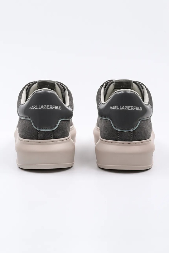 Obuwie Karl Lagerfeld sneakersy zamszowe KAPRI MENS KL52517.555 szary