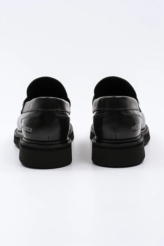 Obuwie Karl Lagerfeld mokasyny skórzane KINGSTON KL12215.000 czarny