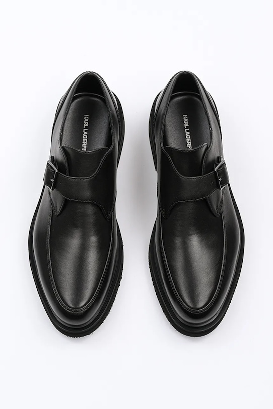 Usnjeni polškornji Karl Lagerfeld KARNABY črna KL10315.000