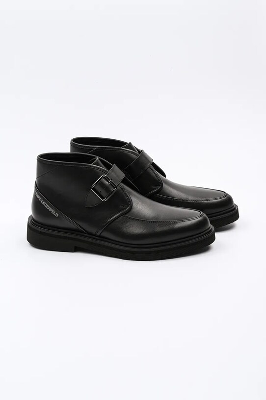 Δερμάτινα παπούτσια Karl Lagerfeld KARNABY KL10330.000 μαύρο SS25