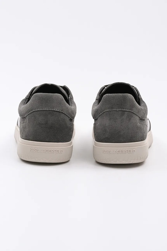 Obuwie Karl Lagerfeld sneakersy skórzane ATLAS KL51837.555 szary