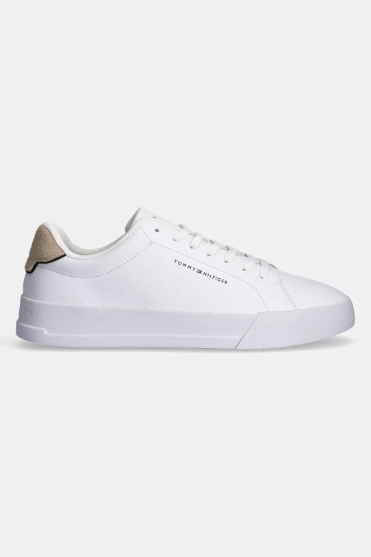 Шкіряні кросівки Tommy Hilfiger TH COURT LTH DETAIL ESS FM0FM05367 білий SS25