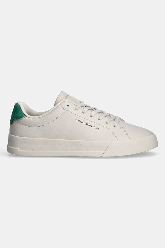 Кожаные кроссовки Tommy Hilfiger TH COURT LTH DETAIL ESS FM0FM05367 бежевый SS25