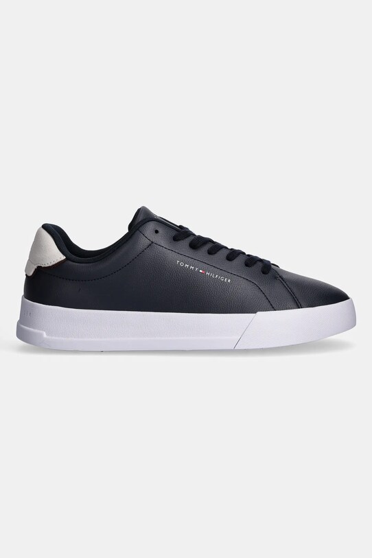 Δερμάτινα αθλητικά παπούτσια Tommy Hilfiger TH COURT LTH DETAIL ESS FM0FM05367 σκούρο μπλε SS25