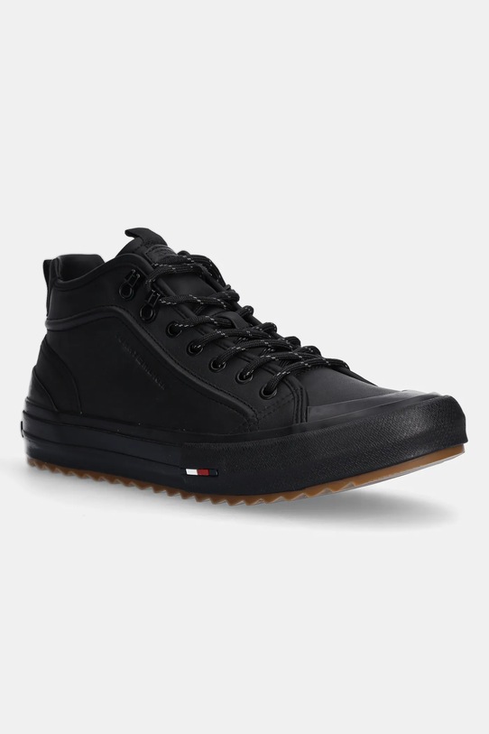 Αθλητικά Tommy Hilfiger TH HI VULC CLEAT LTH συνθετικό μαύρο FM0FM05313
