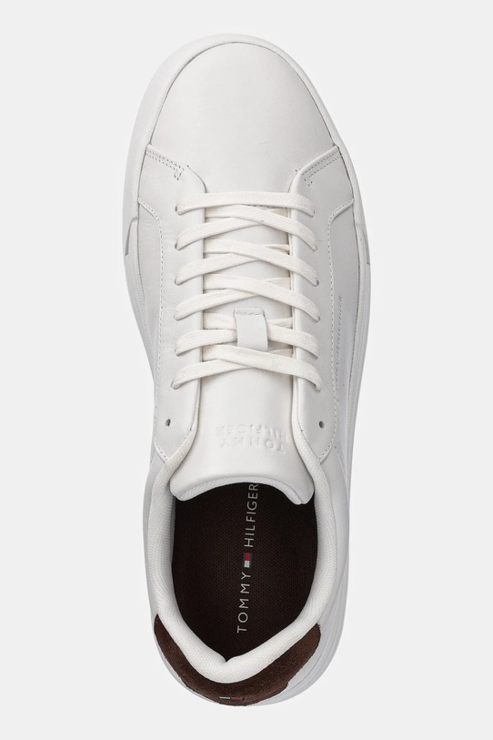 Tommy Hilfiger sneakers TH COURT BETTER LTH alb FM0FM05322