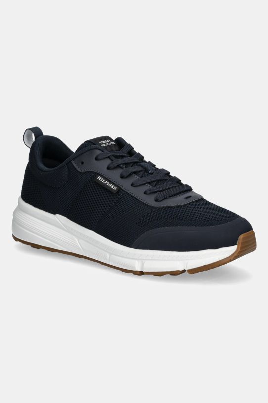 Кроссовки Tommy Hilfiger LIGHTWEIGHT MODERN KNIT RUNNER синтетический тёмно-синий FM0FM05326