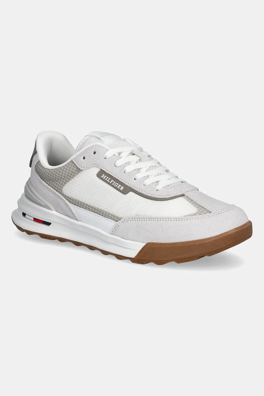 Tommy Hilfiger sneakersy RETRO RUNNER SEASONAL skóra zamszowa biały FM0FM05328