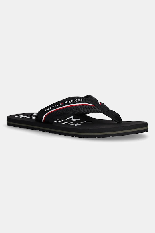 Tommy Hilfiger flip-flop TOMMY HILFIGER WEB BEACH SANDAL fekete FM0FM05340