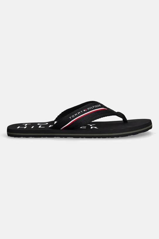 Tommy Hilfiger flip-flop TOMMY HILFIGER WEB BEACH SANDAL FM0FM05340 fekete SS25