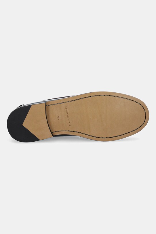 Δερμάτινα μοκασίνια Tommy Hilfiger CLASSIC HILFIGER LEATHER LOAFER FM0FM05362 μαύρο