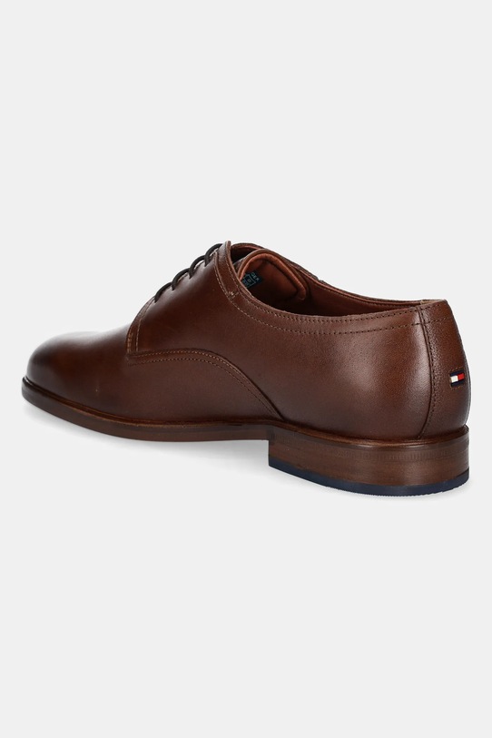 Obuwie Tommy Hilfiger półbuty skórzane HILFIGER THUNIT LEATHER SHOE FM0FM05472 brązowy