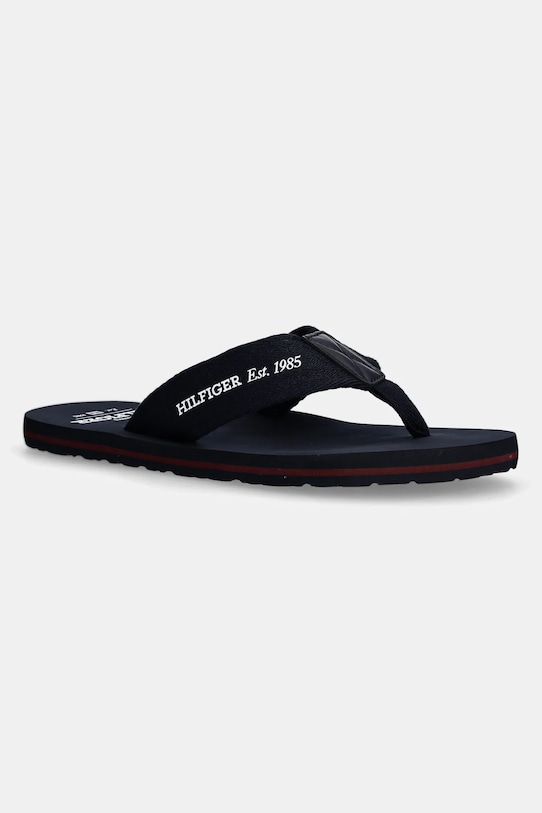 Tommy Hilfiger șlapi HILFIGER 85 BEACH SANDAL bleumarin FM0FM05339