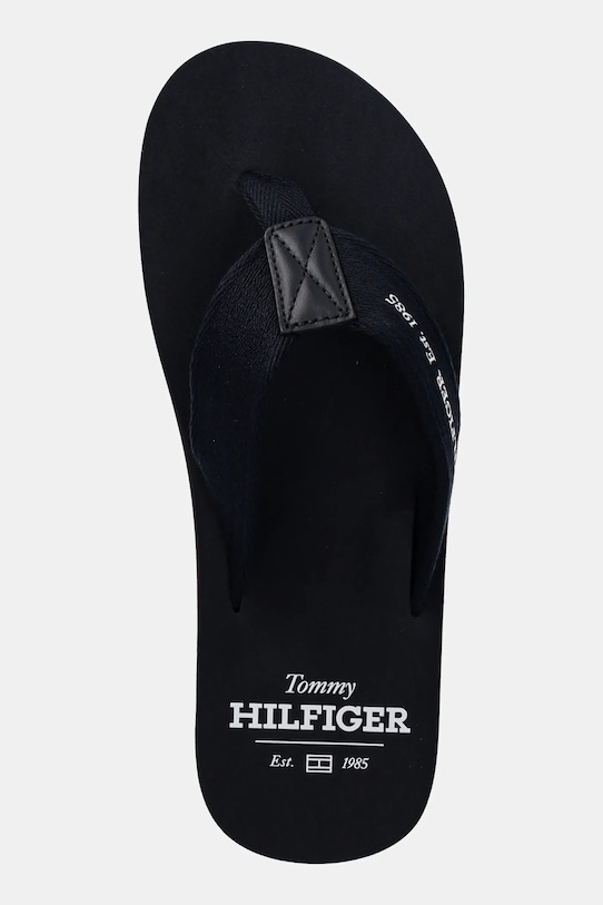 Tommy Hilfiger șlapi HILFIGER 85 BEACH SANDAL bleumarin FM0FM05339