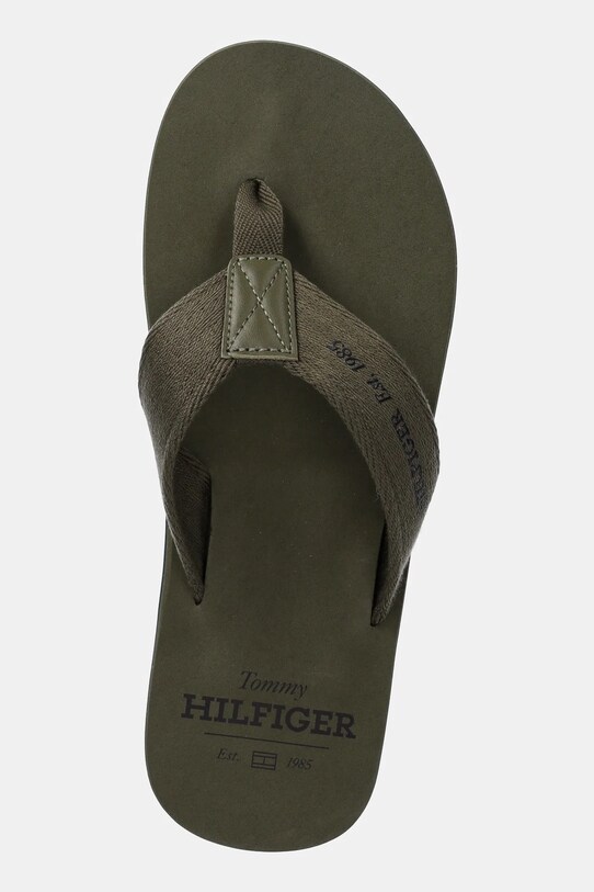 Взуття В'єтнамки Tommy Hilfiger HILFIGER 85 BEACH SANDAL FM0FM05339 зелений