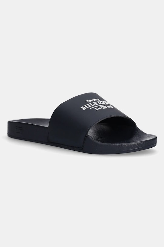Tommy Hilfiger papuci EMBROID HILFIGER 85 POOL SLIDE bleumarin FM0FM05342