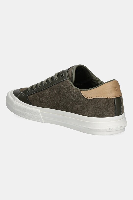 Obuv Semišové tenisky Tommy Hilfiger TH HI VULC STREET LOW SUEDE RWB FM0FM05458 zelená