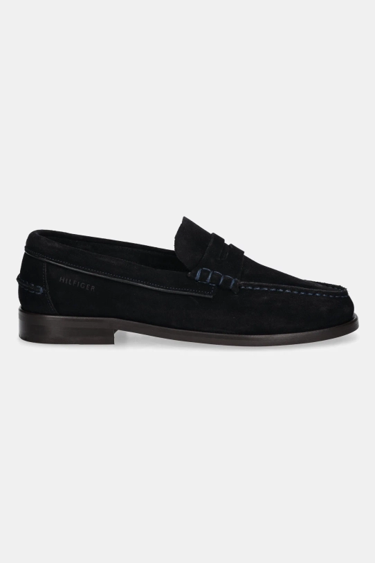 Замшевые мокасины Tommy Hilfiger CLASSIC HILFIGER SUEDE LOAFER FM0FM05363 тёмно-синий SS25