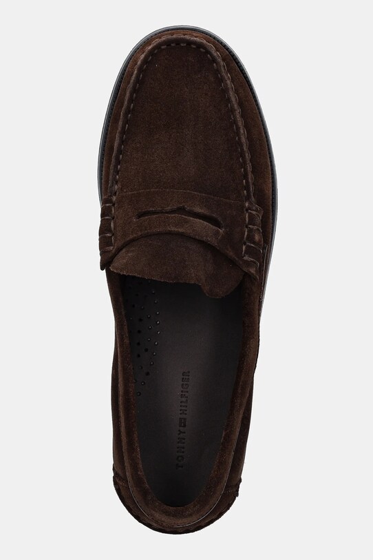 Замшевые мокасины Tommy Hilfiger CLASSIC HILFIGER SUEDE LOAFER коричневый FM0FM05363