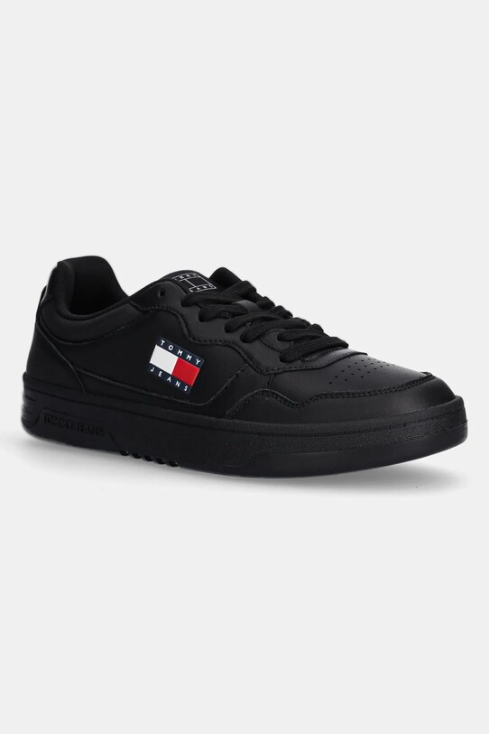 Кожаные кроссовки Tommy Jeans TJM CUPSOLE LEATHER ESS низкая чёрный EM0EM01443