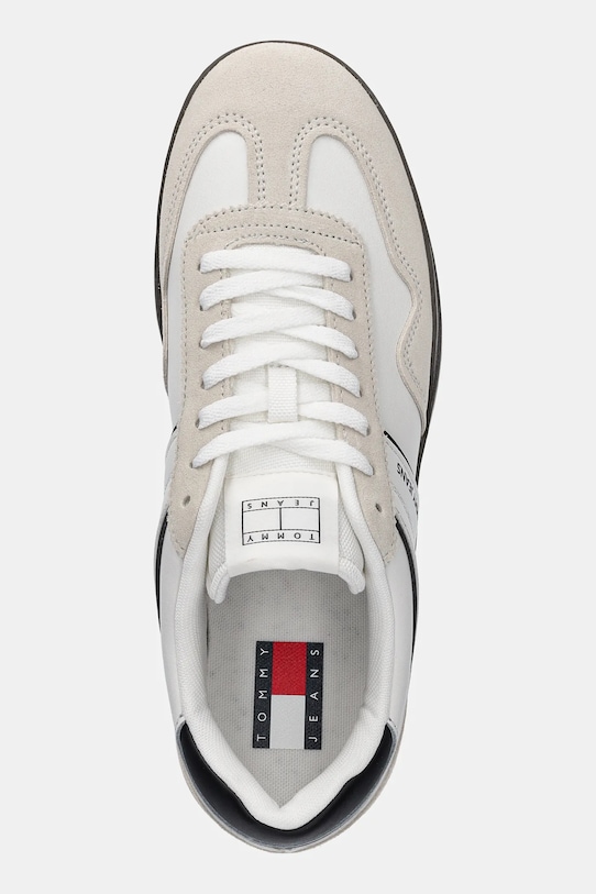 Tommy Jeans sneakers din piele THE GREENWICH LEATHER alb EM0EM01524