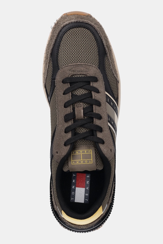 Tenisky Tommy Jeans TJM TECHNICAL RUNNER ESS zelená EM0EM01537